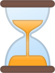 hourglass with flowing sand emoji