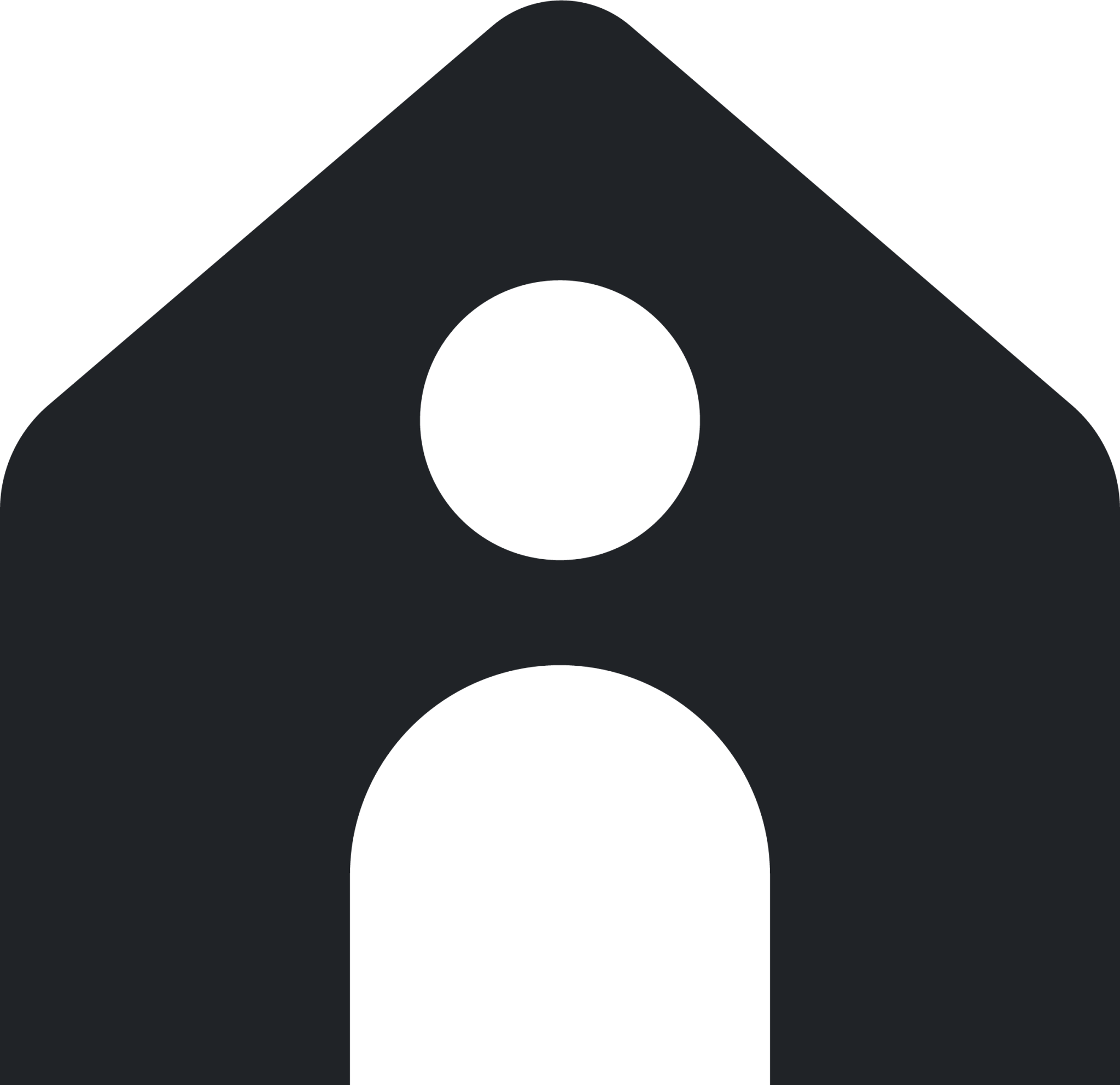 house (rounded filled) icon