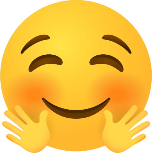 Hugging face emoji emoji
