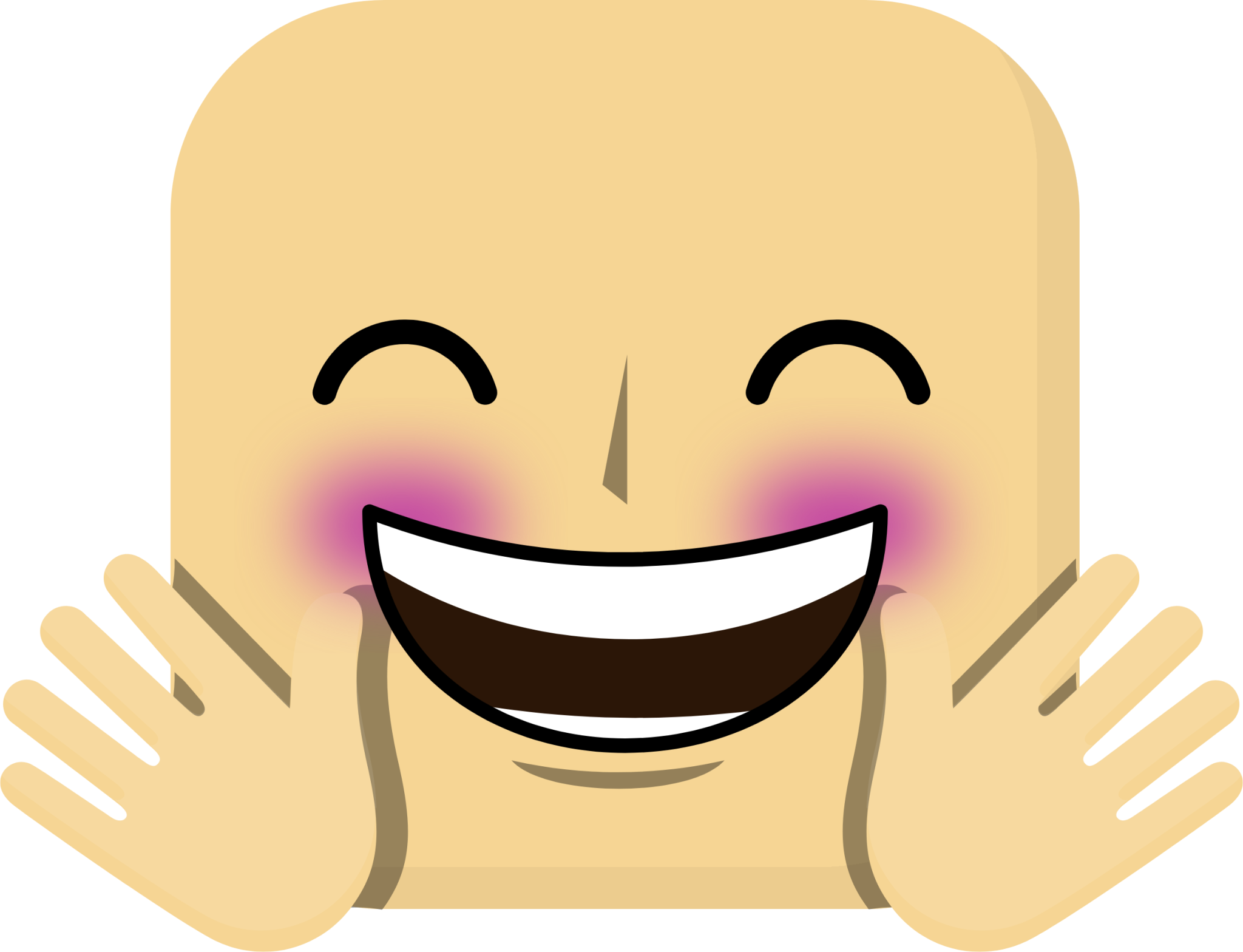hugging happy smile emoji