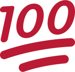 hundred points symbol emoji