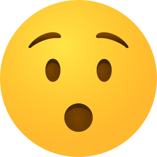 Hushed face emoji emoji