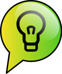 idea yellowgreen icon