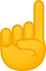 index pointing up emoji