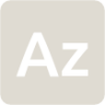 indicator keyboard Az icon
