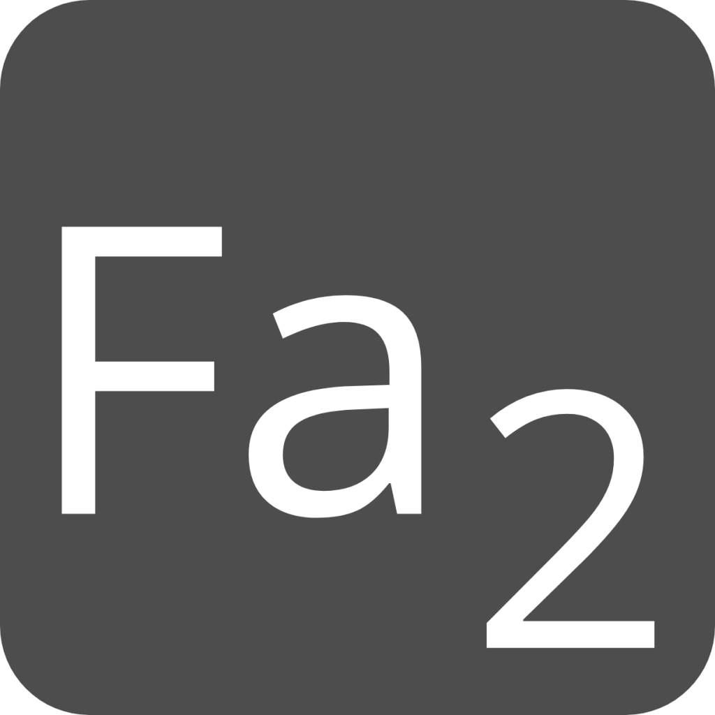 indicator keyboard Fa 2 icon