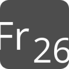 indicator keyboard Fr 26 icon