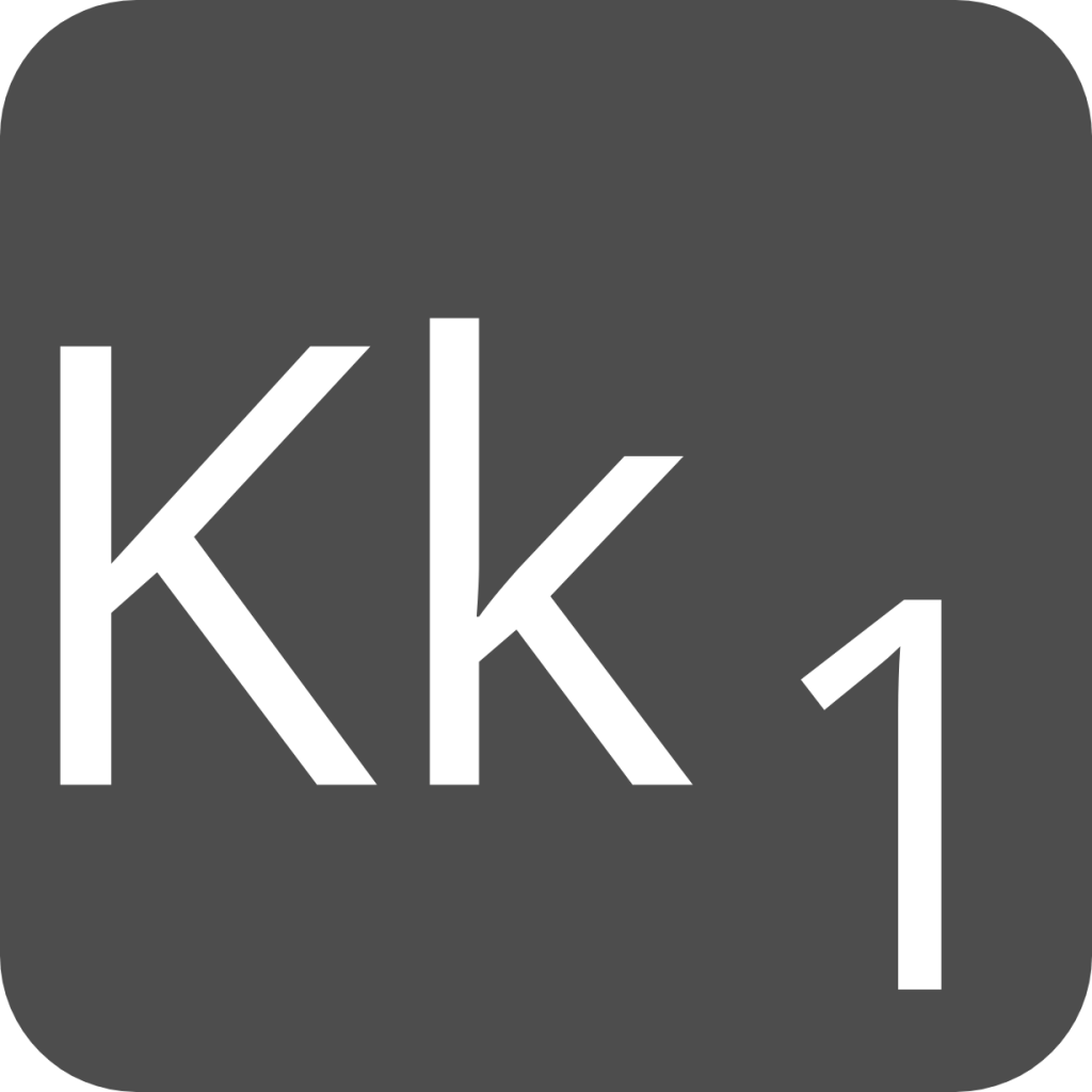 indicator keyboard Kk 1 icon