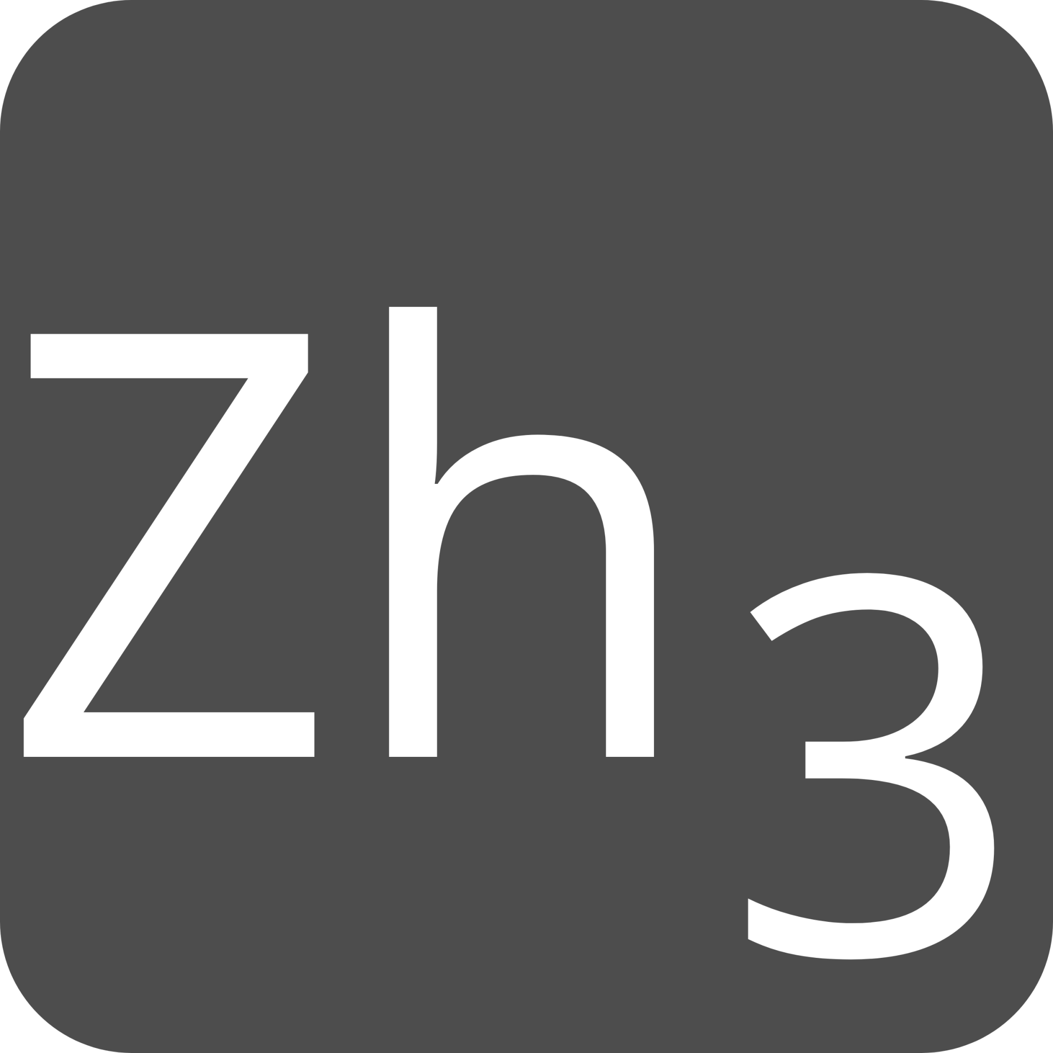 indicator keyboard Zh 3 icon