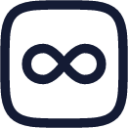 infinity square icon