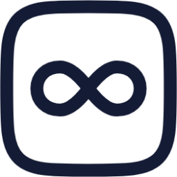 infinity square icon