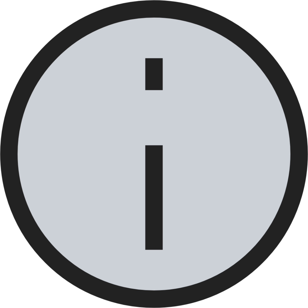 Info duotone line icon