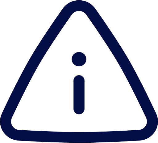 info triangle icon