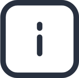 information rectangle icon
