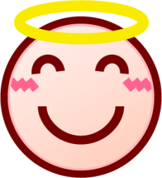 innocent (white) emoji