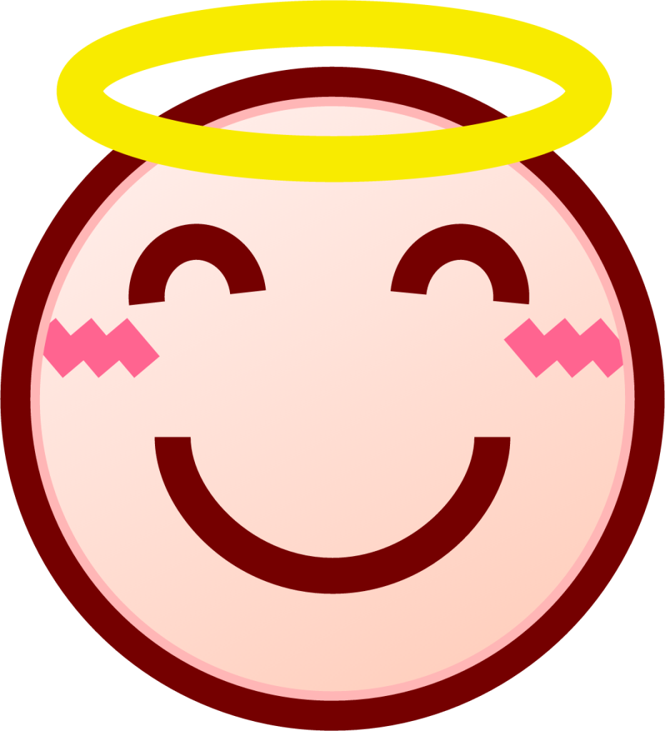 innocent (white) emoji