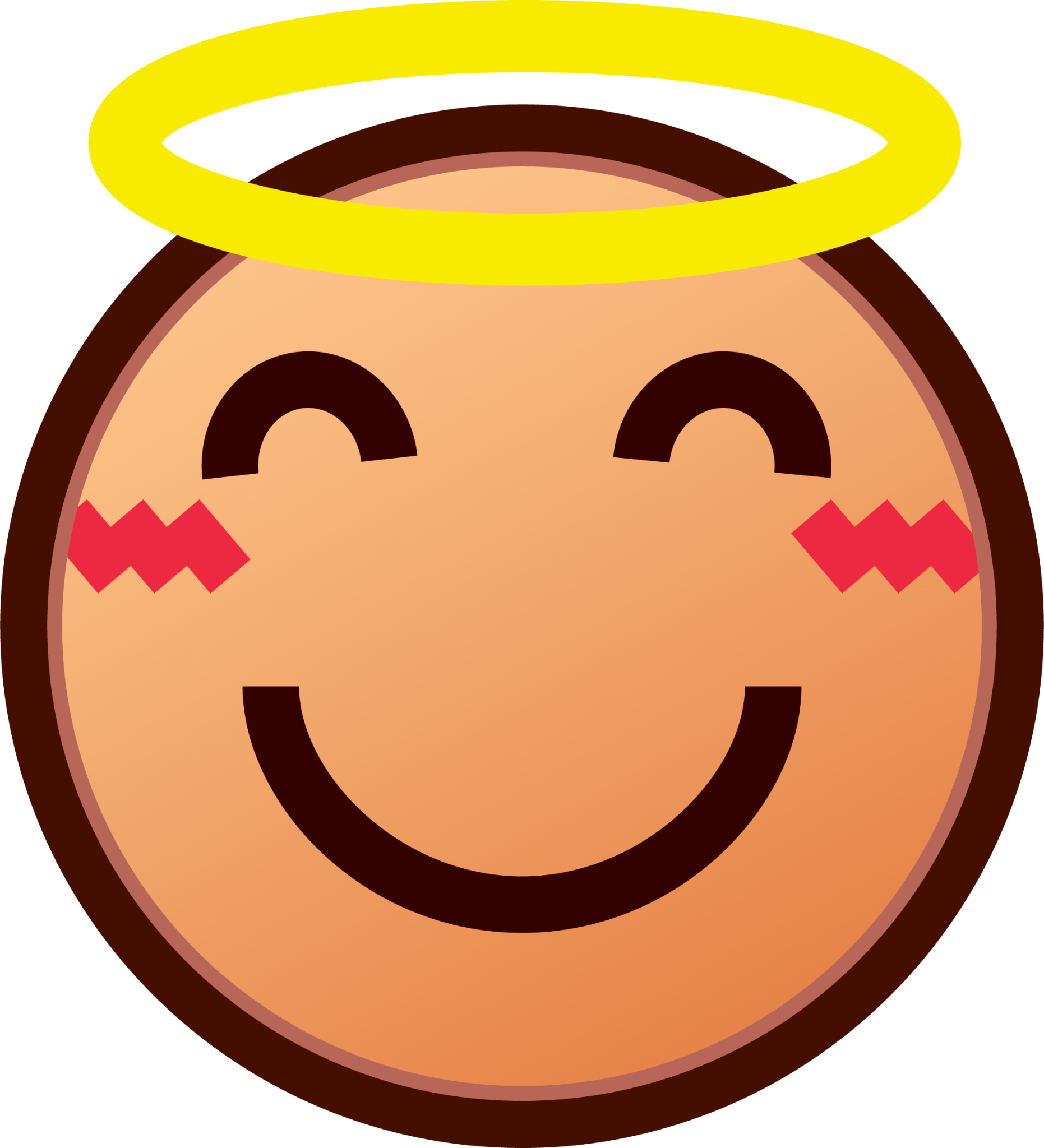 innocent (yellow) emoji