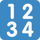 input symbol for numbers emoji