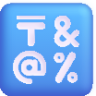 input symbols emoji