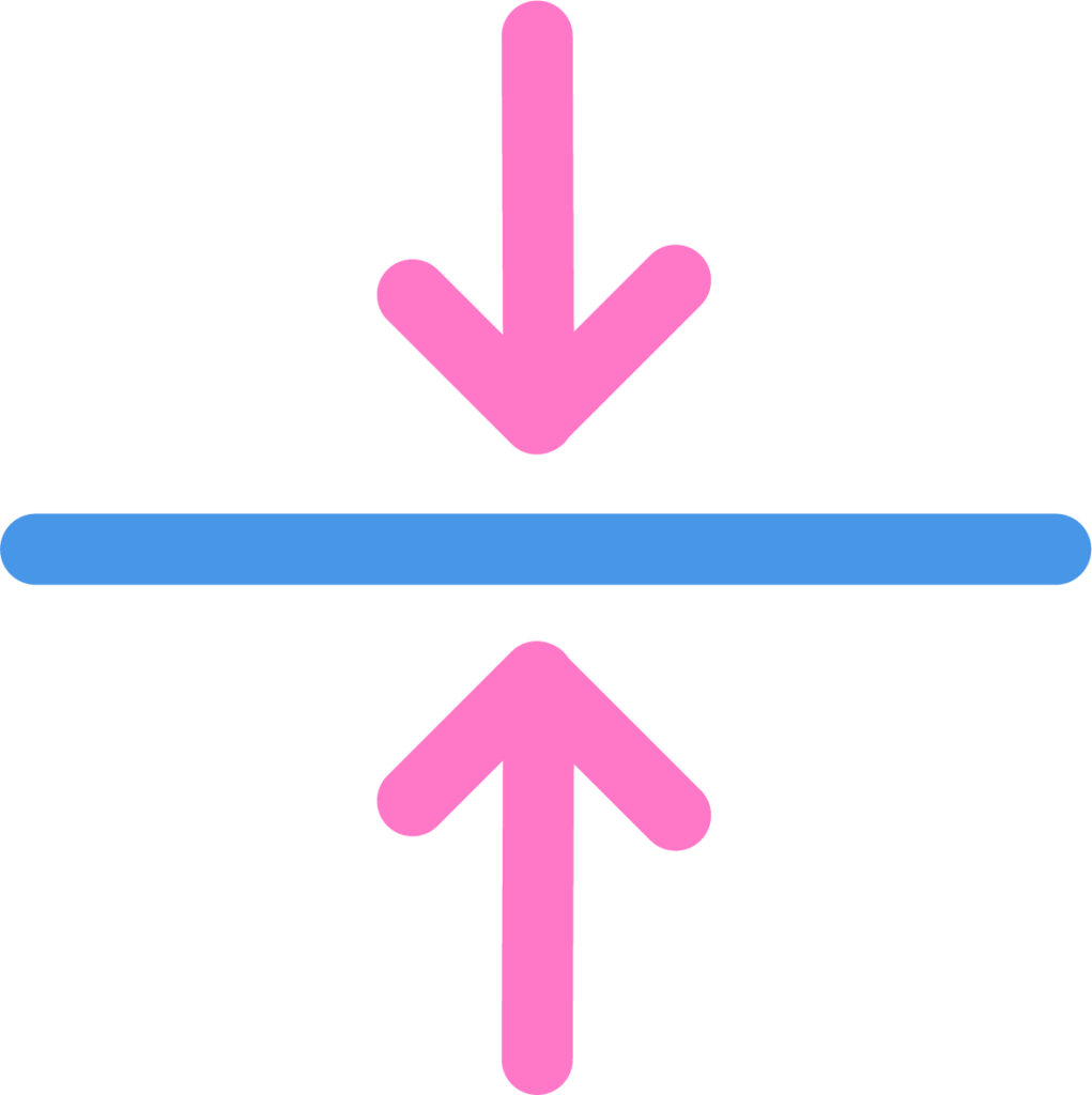 inside line horizontal icon