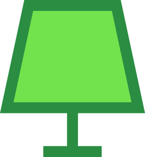 interface lighting light bulb table icon