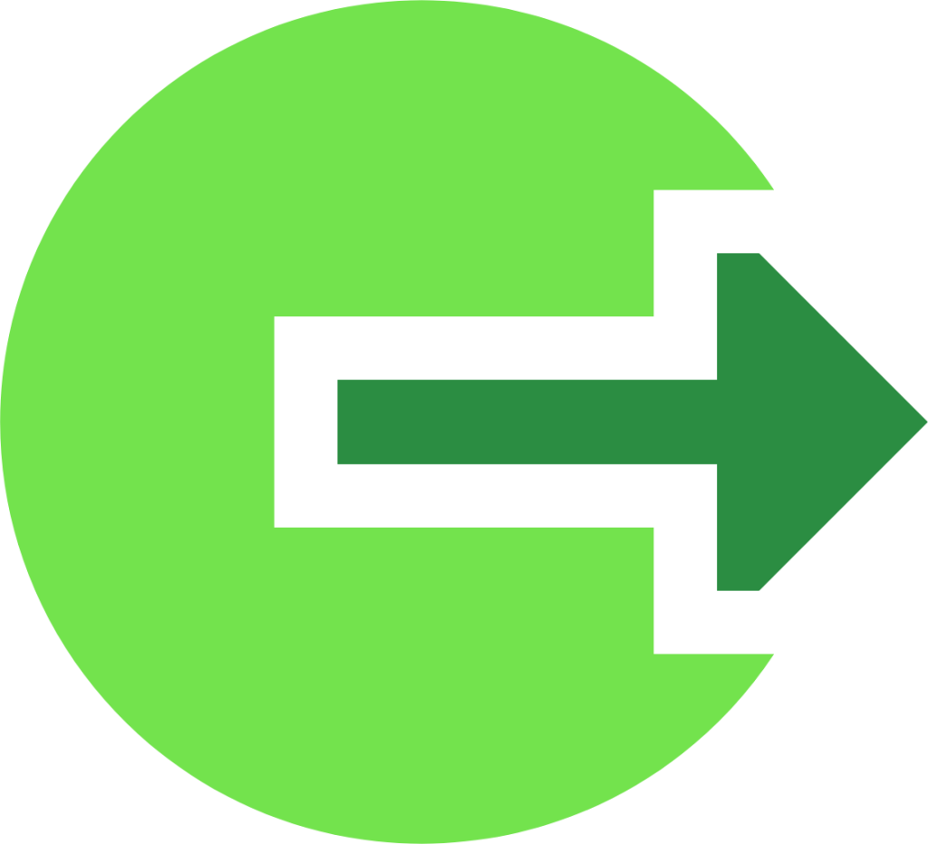 interface logout circle icon
