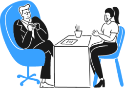 interview meeting work illustration