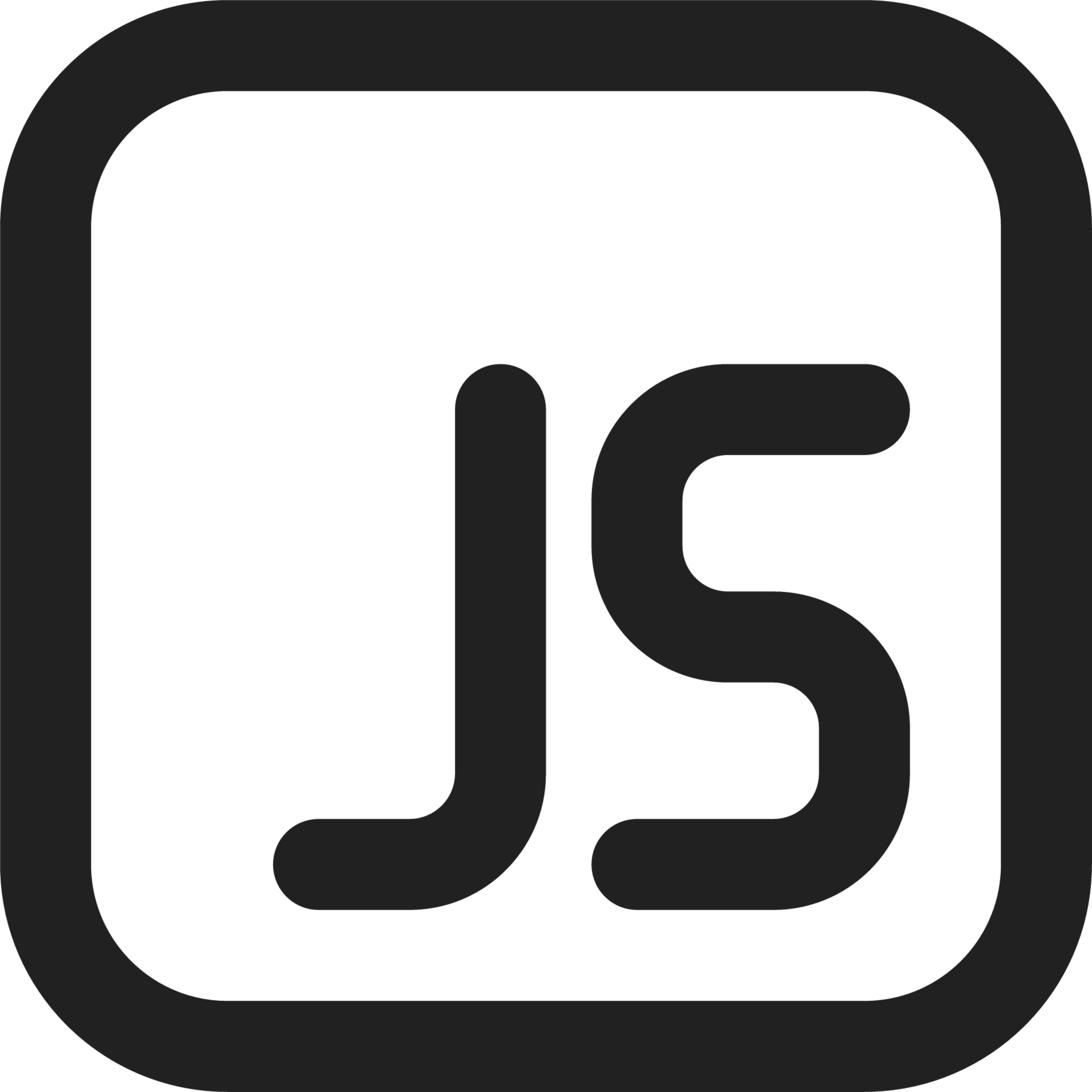 javascript icon black