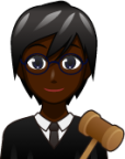 judge (black) emoji