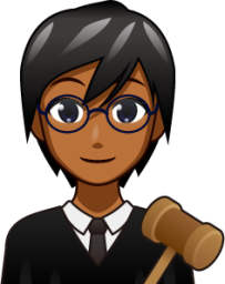 judge (brown) emoji