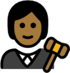judge: medium-dark skin tone emoji