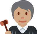 judge: medium skin tone emoji