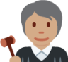 judge: medium skin tone emoji