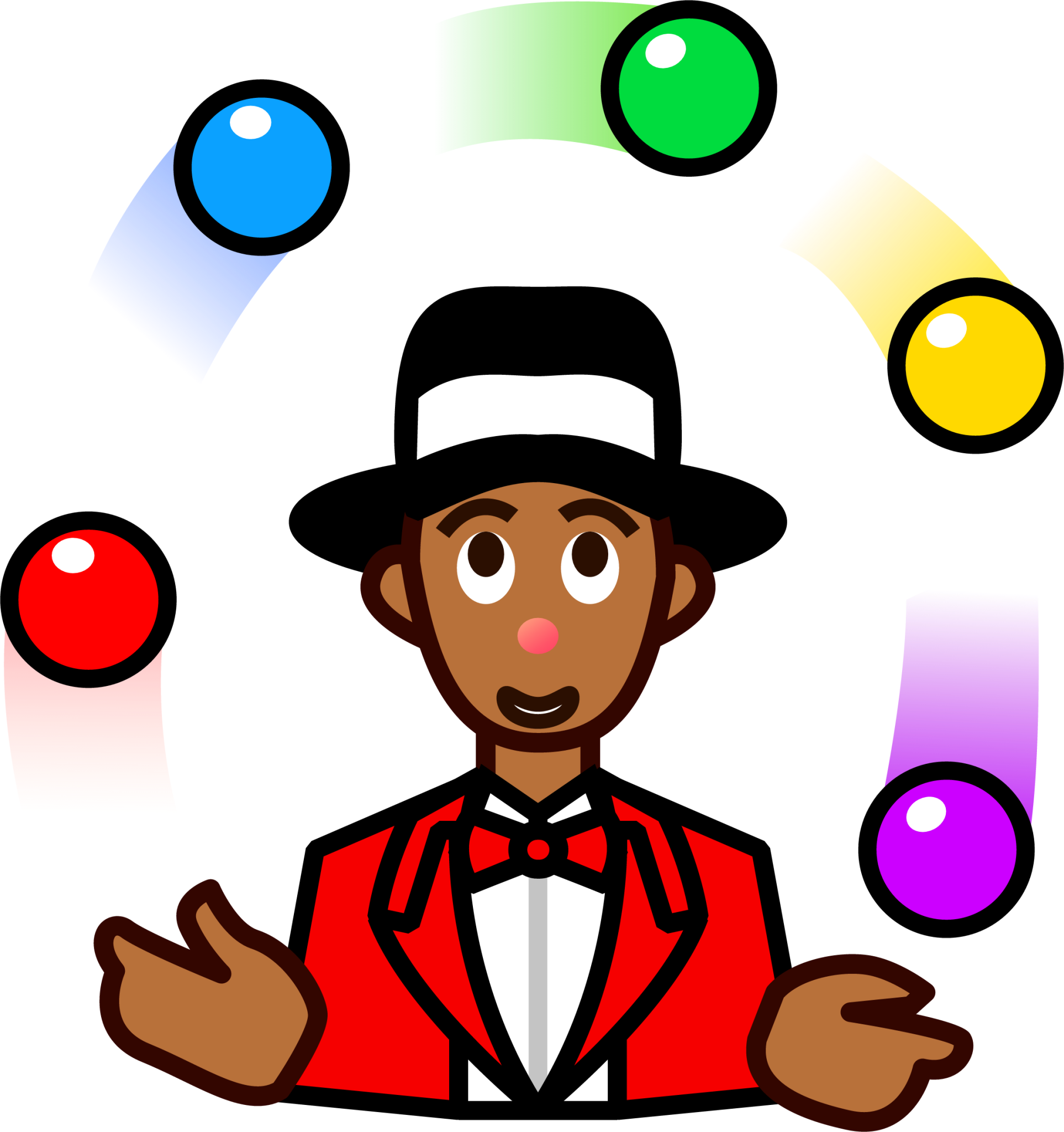 juggling (brown) emoji