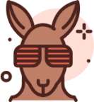 kangaroo glass icon