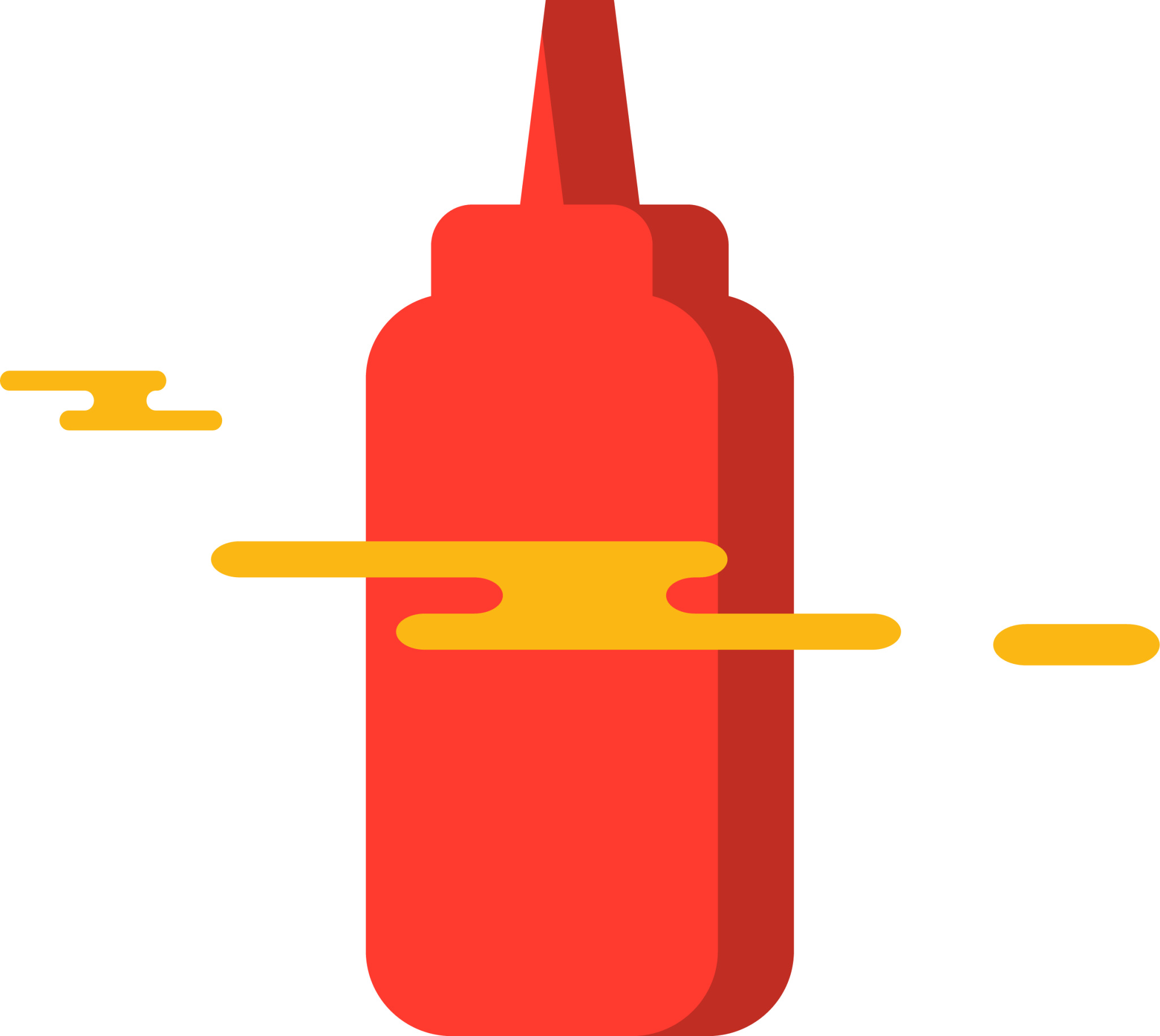 ketchup bottle illustration