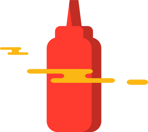ketchup bottle illustration