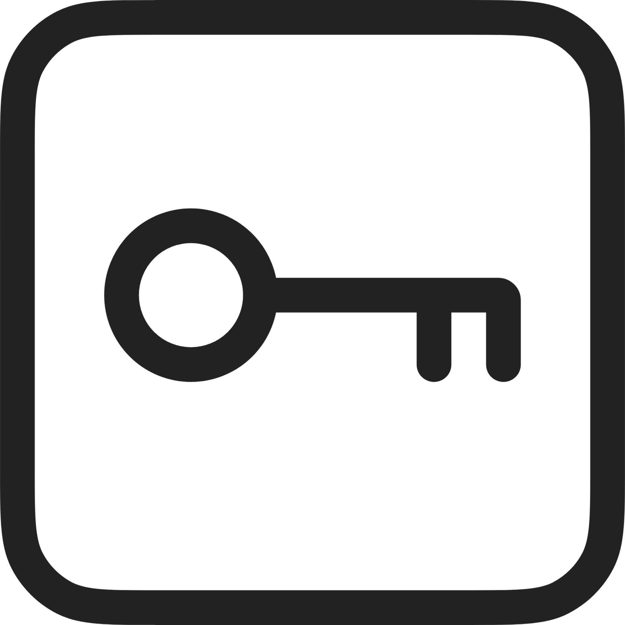 Key alt light icon