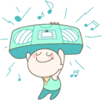 kid music dancing illustration
