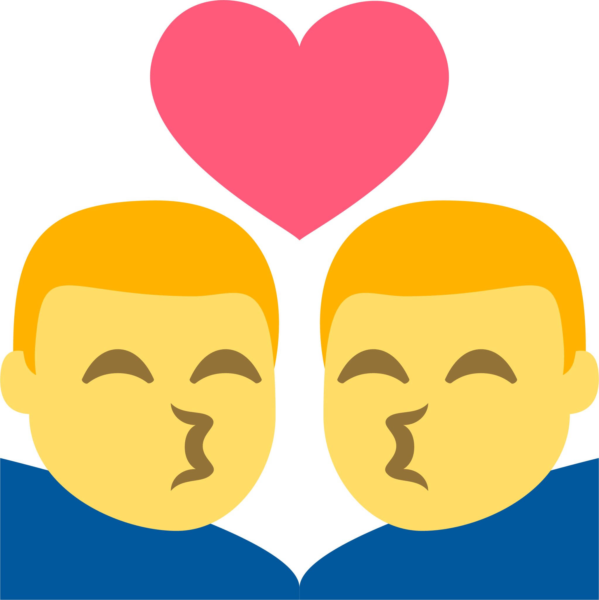 kiss (man,man) emoji