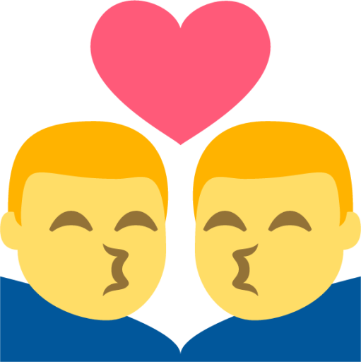kiss (man,man) emoji