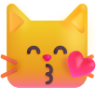 kissing cat emoji