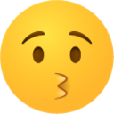 Kissing face emoji emoji
