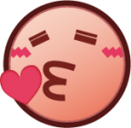 kissing heart (plain) emoji