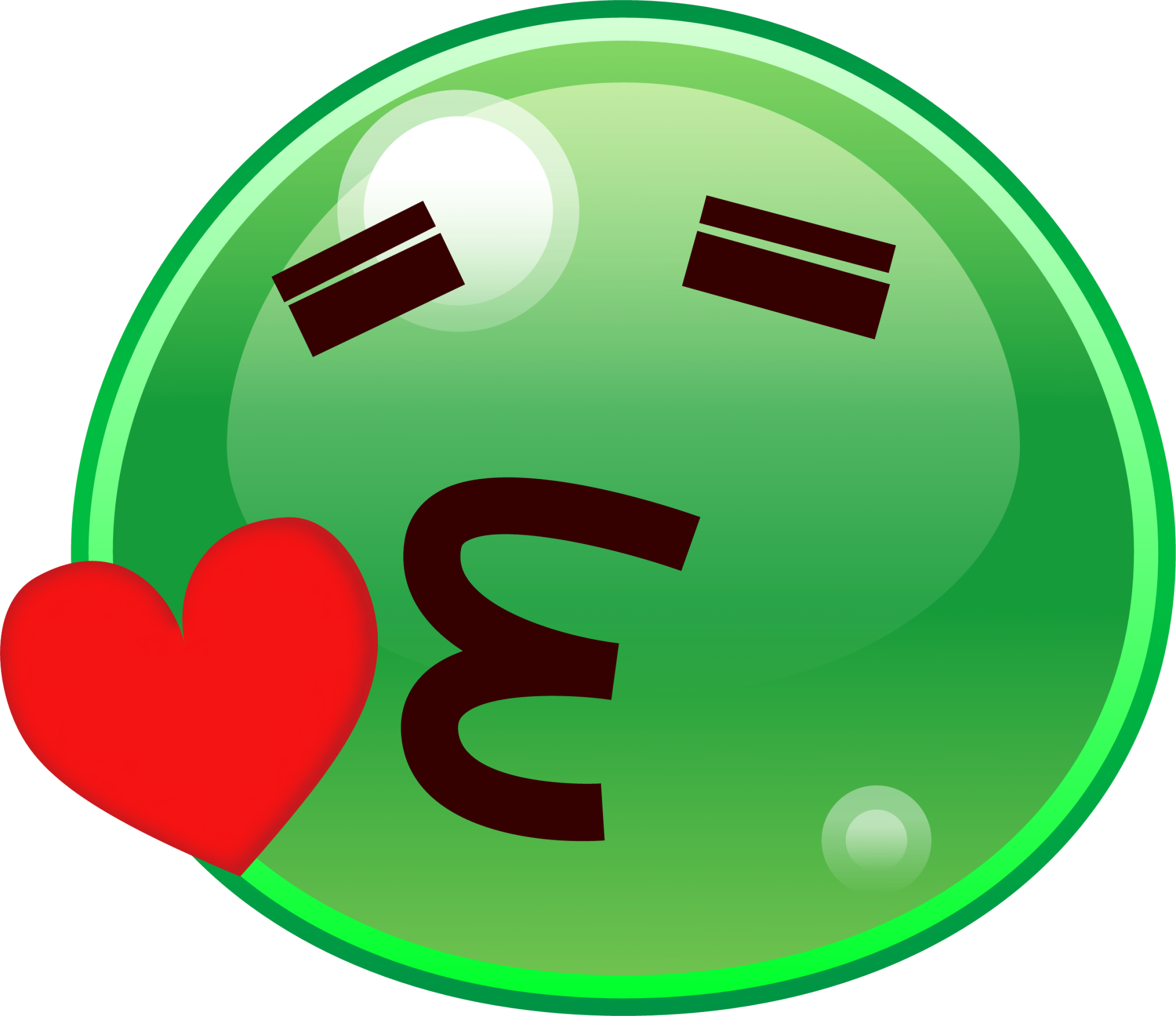 kissing heart (slime) emoji