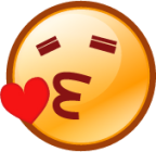 kissing heart (smiley) emoji