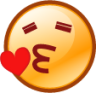 kissing heart (smiley) emoji