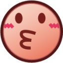 kissing (plain) emoji