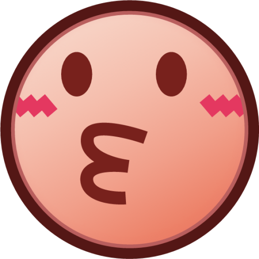 kissing (plain) emoji