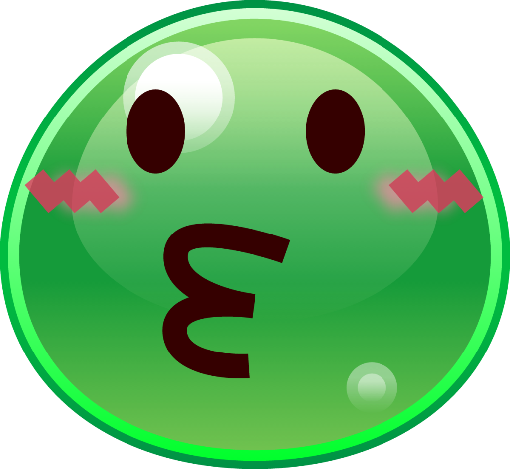 kissing (slime) emoji